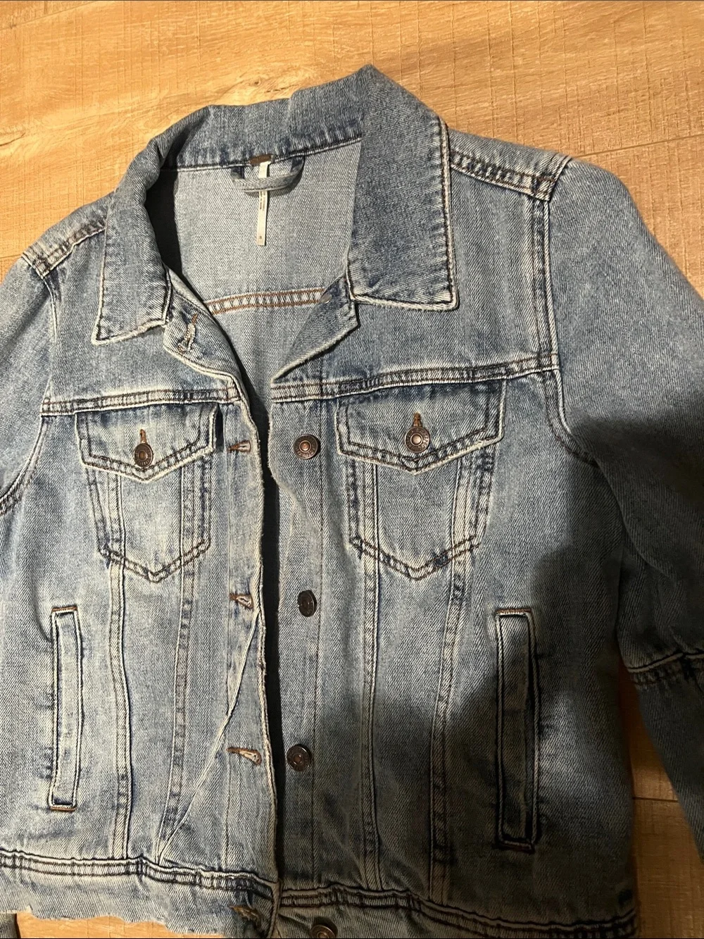Free people denim Jacket size small  - Women